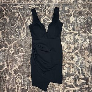 Windsor Black Asymmetrical Dress